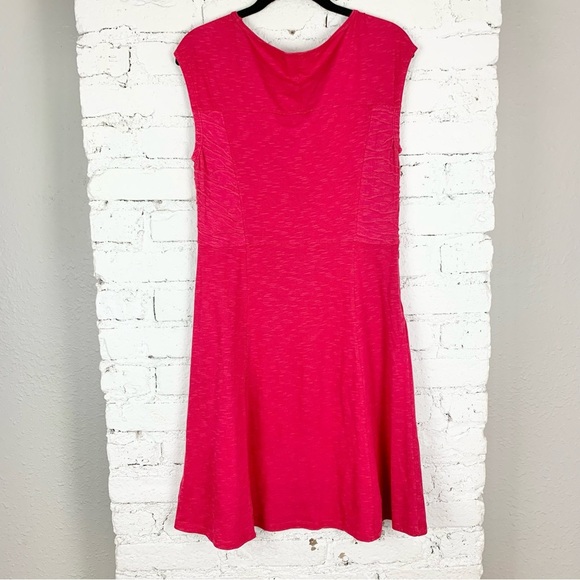 Toad & Co Sama Sama Dress Hot Pink Sleeveless Small - Picture 6 of 9